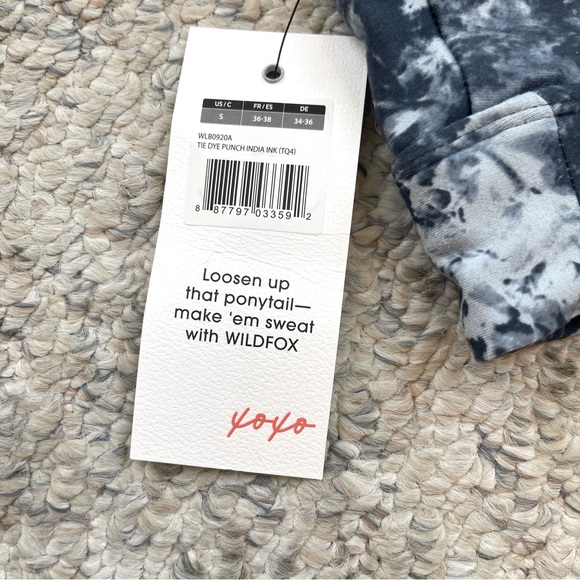 NWT Wildfox Sweat Tie Dye Sports Bra Small - Picture 5 of 8